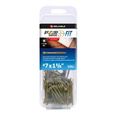 PWR Drive FIT Trim Screws – Dual Action Head – #7 x 1 5/8" – Bronze – 100/Pkg