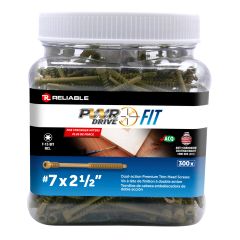 Dual-Action Trim Head Screws - #7 x 2 1/2" - T15 - 300/Pkg