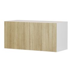 Wall Fridge Cabinet 2 Doors - Sheer Beauty - Wood - 30" x 14" x 12 1/2"