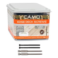 Vis pour platelage, Edge, acier inoxydable 316, 2 3/8", 1750/pqt