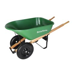 Brouette, paysagiste, 2 roues, vert, 6 pi³