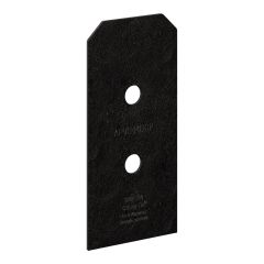 Plaque décorative pour poteau ZMAX, OA AV, noir, 4", 2/pqt