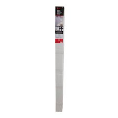 Ensemble quincaillerie en acier pour porte coulissante, noir, 2 m