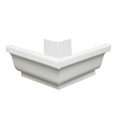 Gutter Outside Corner - Aluminum - 5" - White