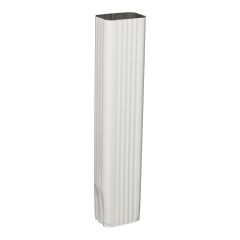 Gutter Downspout – Aluminum – White - 10’ 2" x 3"