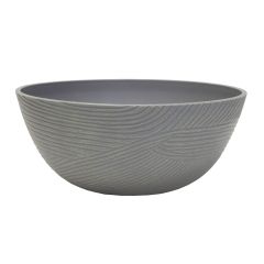 Bowl Planter – Riptide – Gray - 14"
