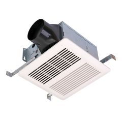 Ventilateur de salle de bain, blanc, 90 PCM, 0,8 sone, 9'' x 9'' x 5 3/4''