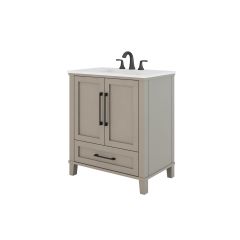 Meuble-lavabo Colter, 30", greige