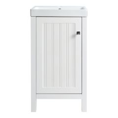 Meuble-lavabo Isadora, 18", fini blanc