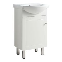 Meuble-lavabo Braga, 19,3", fini blanc