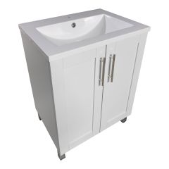 Meuble-lavabo Lagoa, 24", fini blanc
