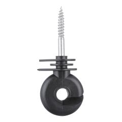 Isolateur annulaire, pour poteau en bois, noir, 25/pqt