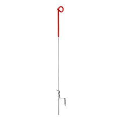 Piquet en queue de cochon à boucle ouverte pour clôture électrique temporaire, 6,3 mm x 102 cm