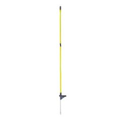 Piquet pousse-pied en fibre de verre pour clôture, jaune, 10 mm x 117 cm