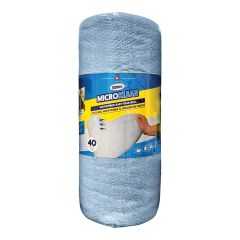 Rouleau de chiffons en microfibre, gris, 40/pqt