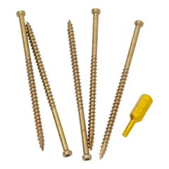 Vis de finition pour terrasse et boiseries, #8 x 3-1/8", 100/pqt
