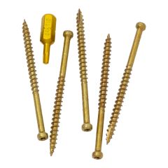 Vis de finition pour terrasse et boiseries, #8 x 2-1/2", 3500/pqt