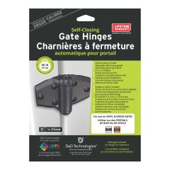 Hinge Self-Close – Vinyl/Wood – Black – 5 3/16" - 2/pkg