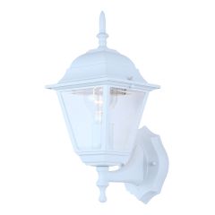 Applique murale extérieure Halois, blanc, 6 po x 14-1/2 po x 8 po