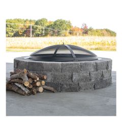 Kit pour foyer, Rustico, charbon