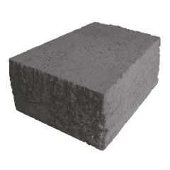 Bloc muret Rustico, 4” x 7 1/2 ” x 5 3/4”, fini charbon