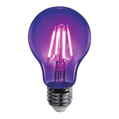 LED Light Bulb, A19, Black Light, 4W, 1/Pkg