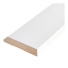 Modern MDF Baseboard with Bevel – pre-painted - 5/8" x 5 1/2" x 8'