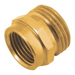 Pipe to Hose Connector, Male & Female, Brass, 1/2-in 