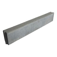 Bordure universelle, béton, 3" x 36" x 6", gris mat