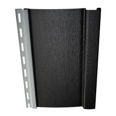 Revêtement vinyle Mitten, planche et couvre-joint, 8" x 120", noir