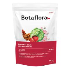 Fumier de poule biologique, 4-3-2, tout usage, 1,5 kg