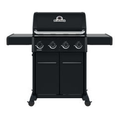 Barbecue au gaz Crown 420 Shadow, 4 brûleurs à double tube, 40 000 BTU