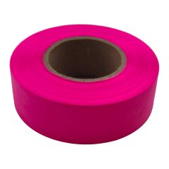 Ruban de signalisation en plastique, 1" x 200', rose