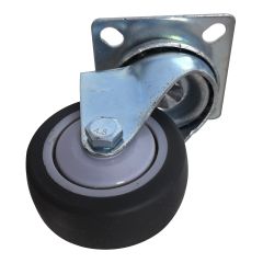 Swivel Caster - Rubber - 2" - 50kg Load Capacity - Grey