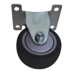 Rigid Caster - Rubber - 2" - 50kg Load Capacity - Grey