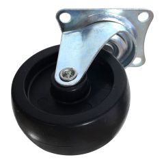 Swivel Caster - Rubber - 3"- 75kg Load Capacity