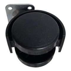 Dual-Wheel Caster With Brake - 1 5/8" - 35kg Load Capacity
