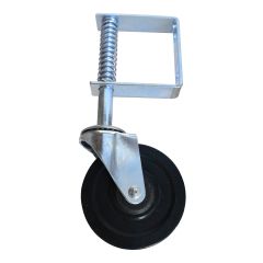 Swivel Gate Caster - Rubber - 4" - 60kg Load Capacity