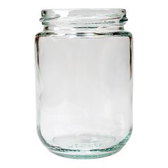 Short Round Glass Jars - 70 mm TW - 12 x 375ml