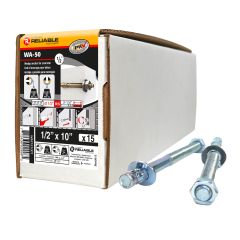 Wedge Anchors for Concrete - 1/2" x 10" - 15/Pkg