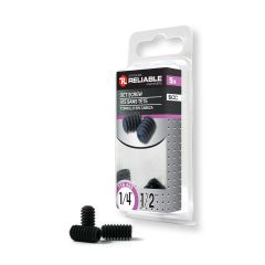 Socket Set Screws - 1/4" x 1/2" - Matte Black - 5/Pkg