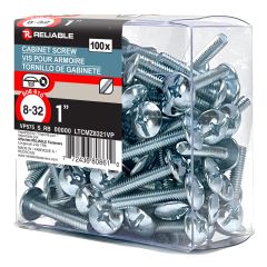 Machine Screws - 8-32 x 1" - Type B - Zinc Plated -  100/Pkg