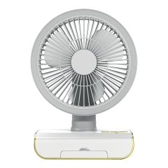 Ventilateur de table USB, 6", 5 vitesses, éclairage DEL