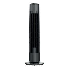 Ventilateur tour à télécommande, 29", 3 vitesses, noir