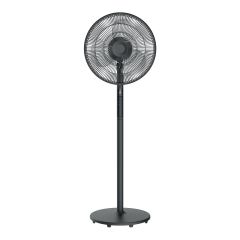 Ventilateur sur pied, 16", télécommande, 9 vitesses, noir