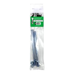 Bolts with Nuts & Washers - 3/8" x 7" - Grade 2 - 2/Pkg