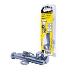 Bolts with Nuts and Washers - 7/16" x 3-1/2" - Grade 5 - 2/Pkg