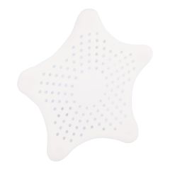 Star-Shaped Hair Catcher - TPR - 5.9" x 5.9" - White
