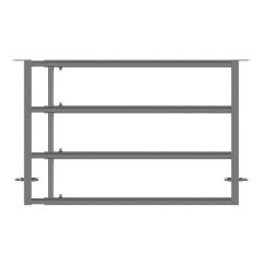 Galvanized LV4 Panel - Adjustable 2-3 m - 1 Spacer - 60 mm Tube