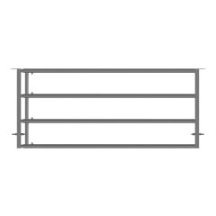 Galvanized LV4 Panel - Adjustable 3-4 m - 1 Spacer - 60 mm Tube